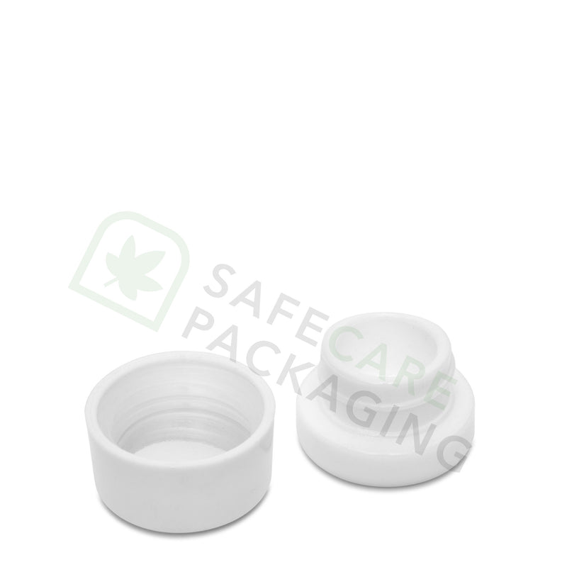 5.0 ml Round White Glass Concentrate Container / CR White Cap