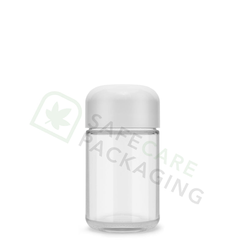 5.0 oz Glass Jar / Arch White CR Cap (100 Count)