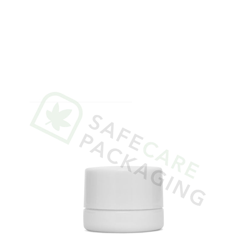 5.0 ml Round White Glass Concentrate Container / CR White Cap