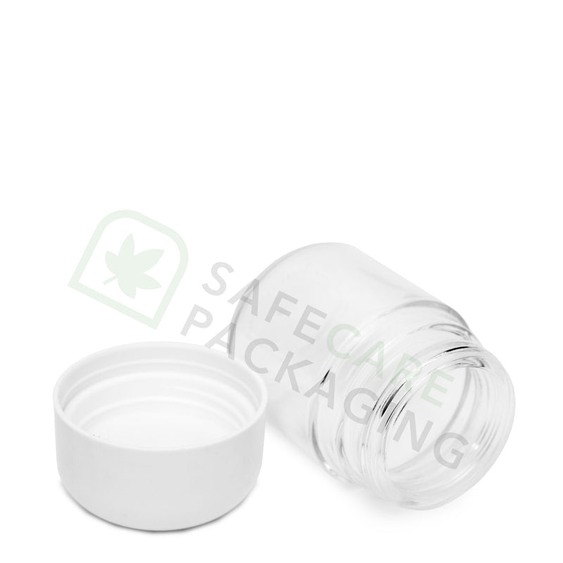 4.0 oz Glass Jar / Arch White CR Cap (100 Count)