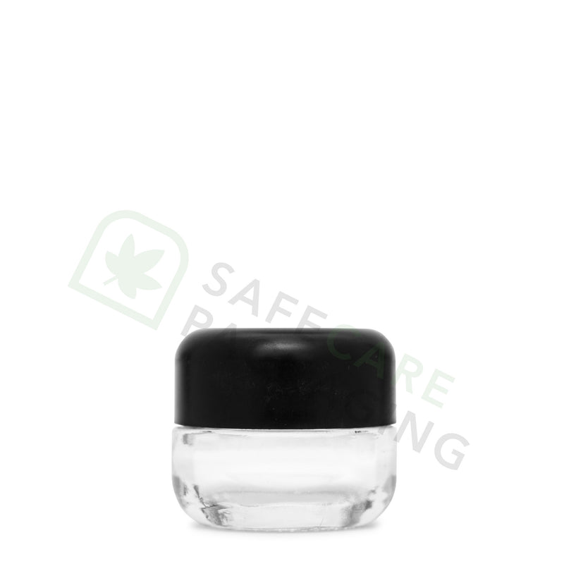 5.0 ml Glass Concentrate Container / Arch Black CR Cap (360 Count)