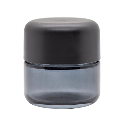 1.0 oz Black See True Glass Jar / Arch Black CR Cap (200 Count)